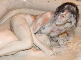 Beautiful mud wrestler
