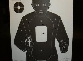 Target for handgun shooting
